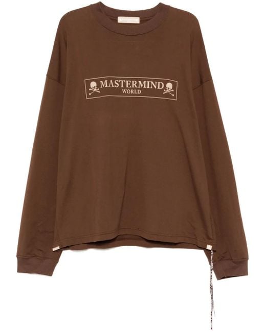 MASTERMIND WORLD Brown Logo-Printed T-Shirt for men