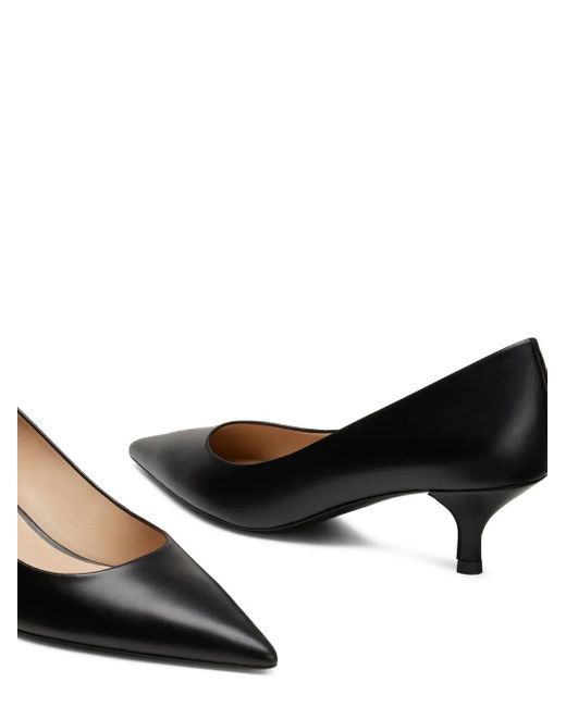 Stuart Weitzman Black 50Mm Power Pointed-Toe Pumps