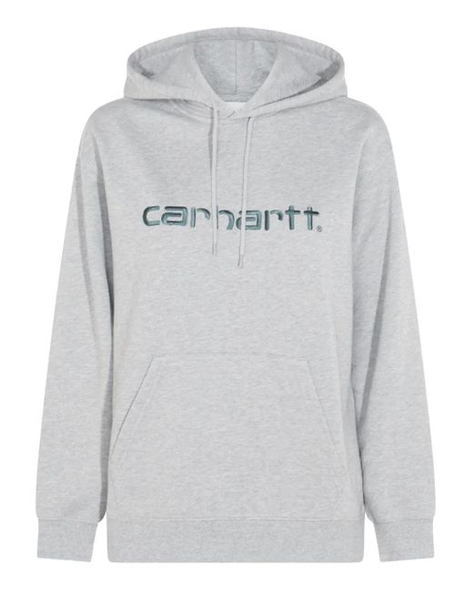 Sudadera con capucha y logo bordado Carhartt de color Gray