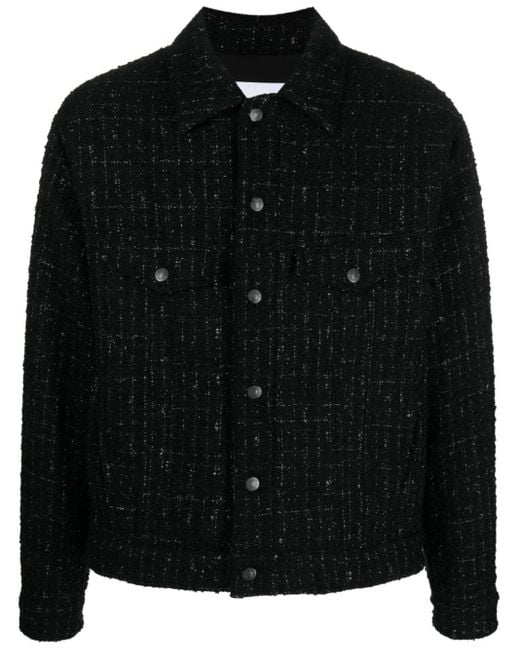 Tweed shirt jacket sale