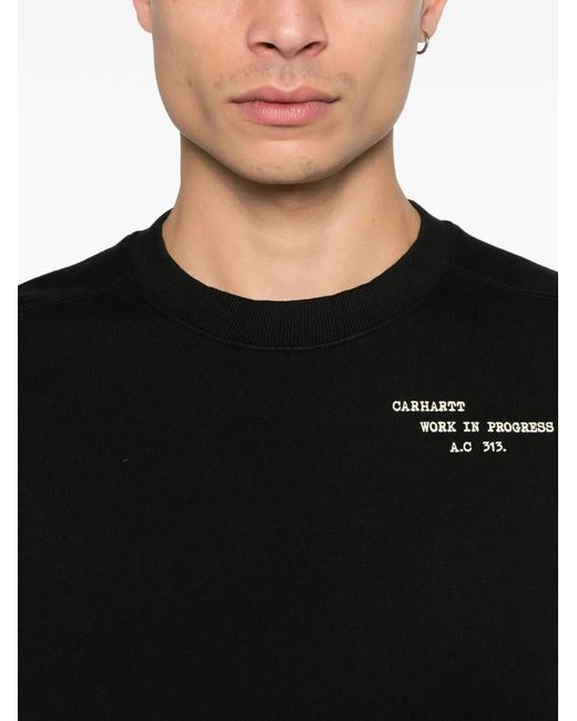Carhartt Black Punched Sweatshirt for men