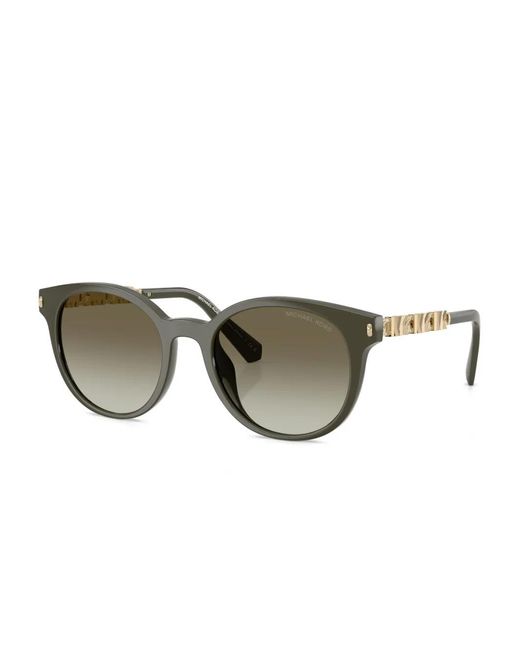 Michael Kors Green Round-Frame Sunglasses