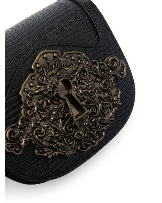Sac À Bandoulière En Cuir De Veau Cutlery Details Cuir Moschino en coloris Noir Femme Sacs Sacs porté épaule 
