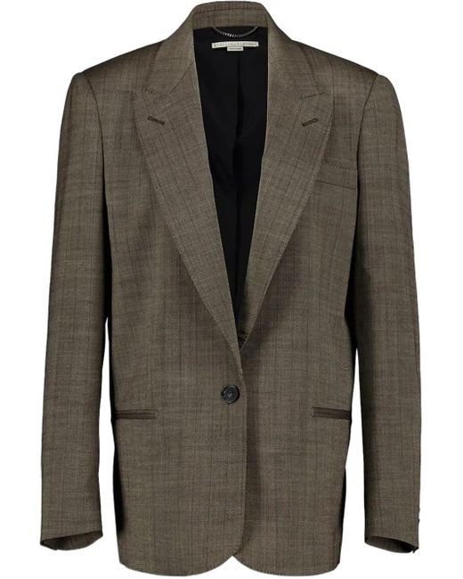 Stella McCartney Green Wool Single-Breasted Blazer