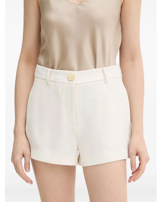 ARMANI EXCHANGE Natural Tone Button Tailored Shorts