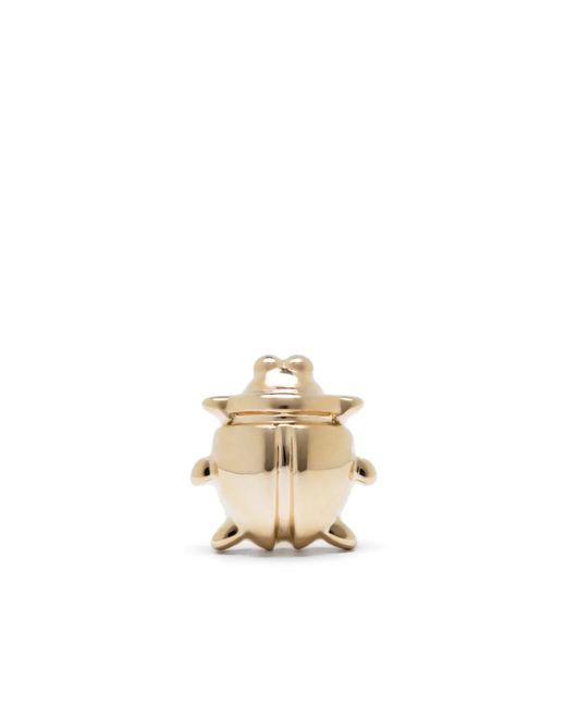 Maria Black Metallic 14Kt Beetle Stud Earring