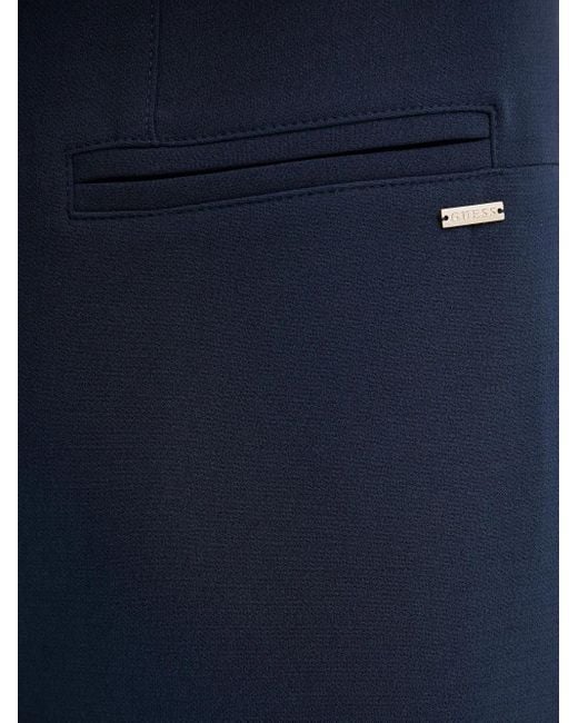 Guess Blue Sleeveless Button-Front Mini Dress