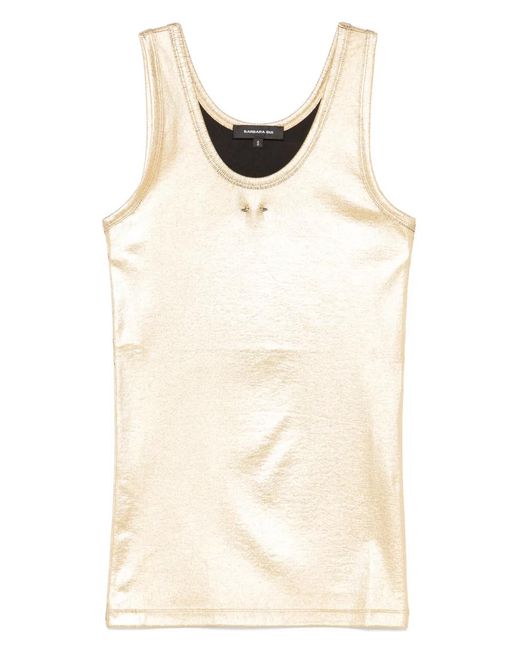 Barbara Bui Natural Ribbed Jersey Tank Top