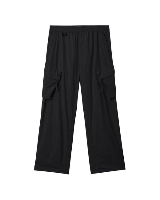 Izzue Black Cargo-Pocket Trousers for men
