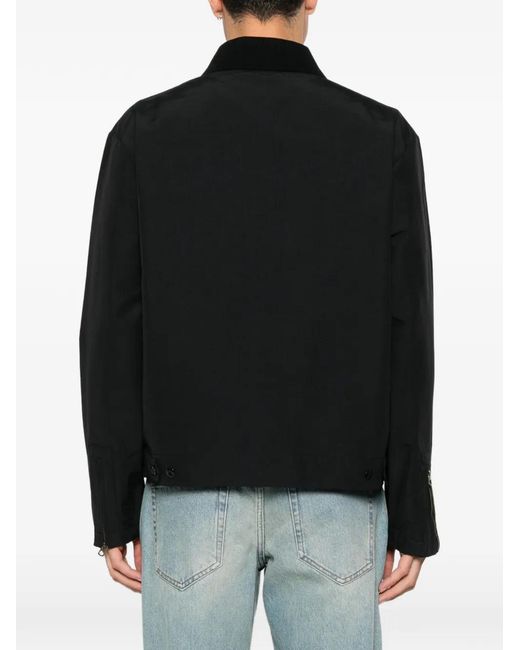 KENZO Black Tiger-Embroidered Zip-Up Jacket for men