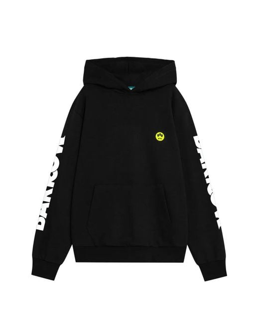 Barrow Black Logo Hoodie for men