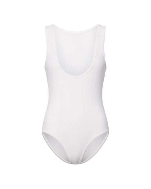 Loulou de Saison White Scoop-Neck Swimsuit