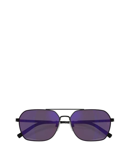 Oliver Peoples Purple Pilot-Frame Sunglasses