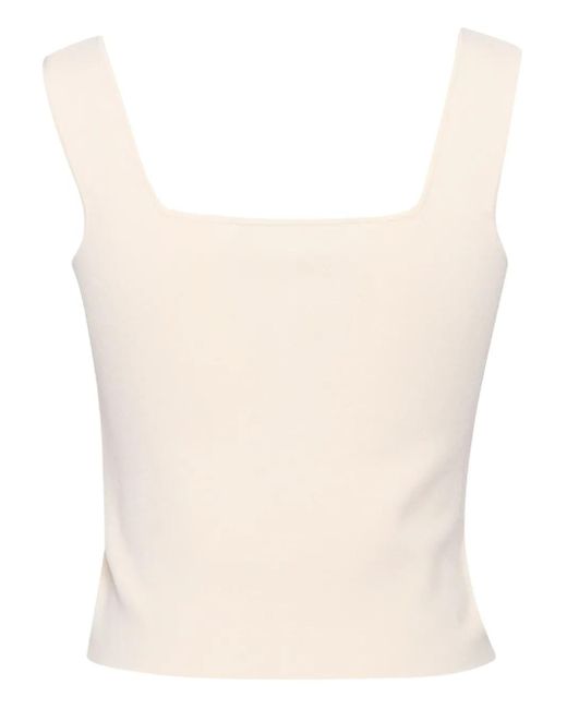 Top Pilade con cuello cuadrado Weekend by Maxmara de color White