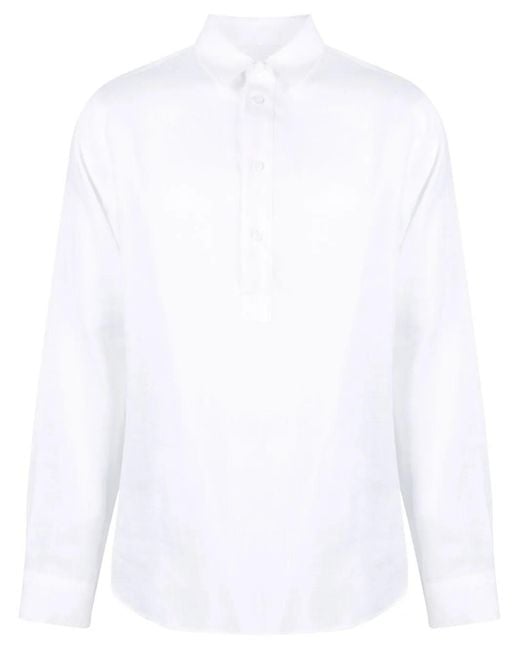 Orlebar Brown White Long-Sleeve Polo Shirt for men