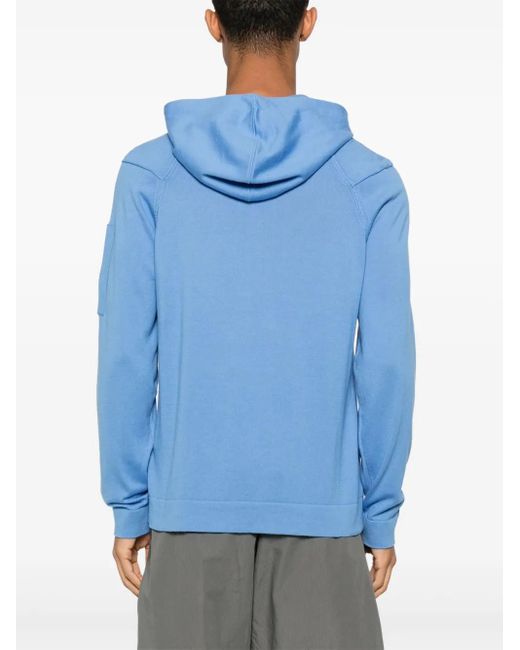 C P Company Hoodie Mit Linsen-Detail in Blue für Herren