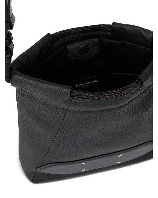 Maison Margiela Black Stitched-Details Shoulder Bag