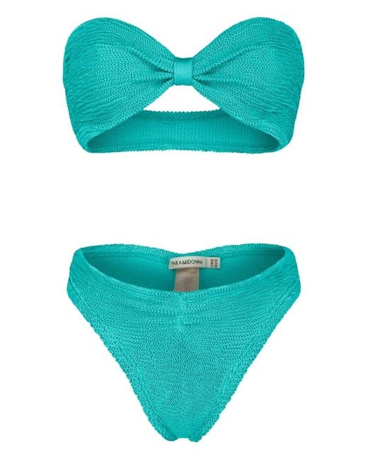 Paramidonna Blue Lucy Bow Two Piece Swimsuit