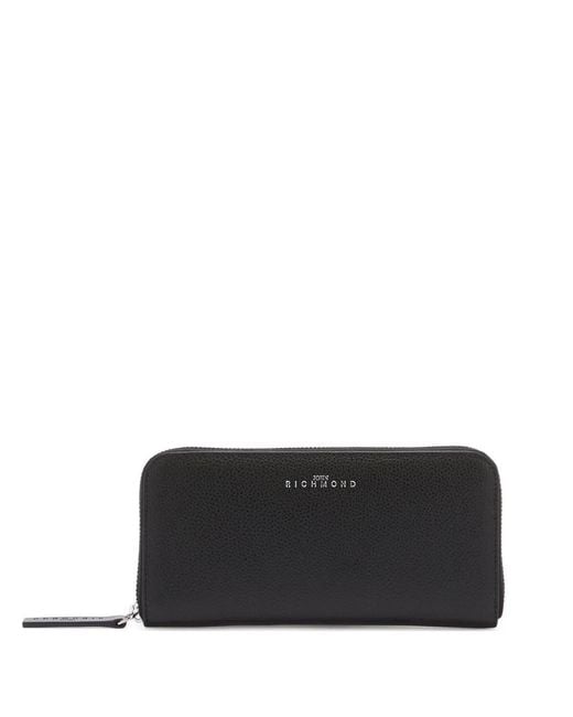 John Richmond Black Zip Wallet