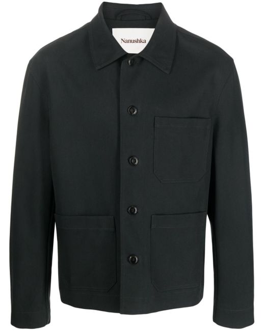 Nanushka Black Studio Cotton Jacket for men