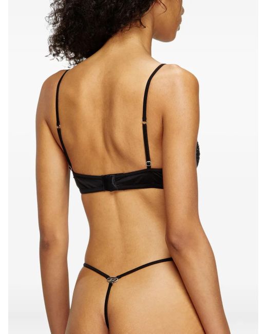 DIESEL Black D-String-Dnm Thong