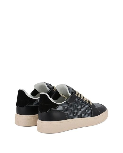 Giuseppe Zanotti Black Gz Moreau Monogram Sneakers for men