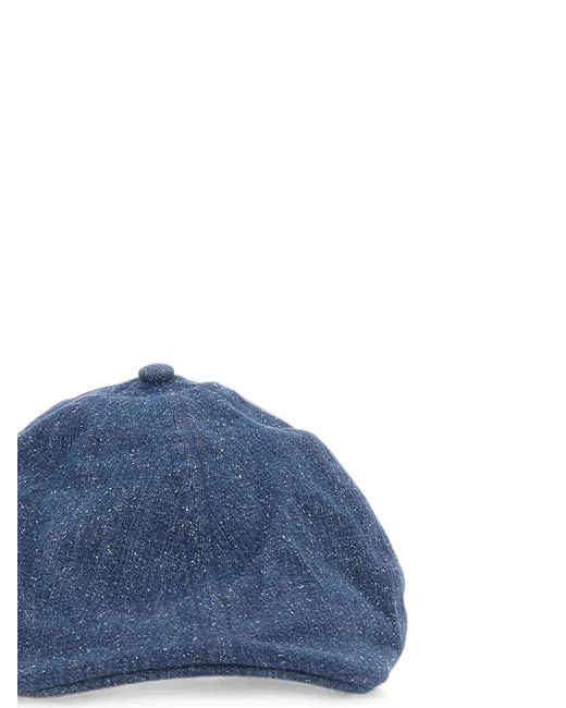 Mc2 Saint Barth Blue Arthur Denim-Effect Cap for men