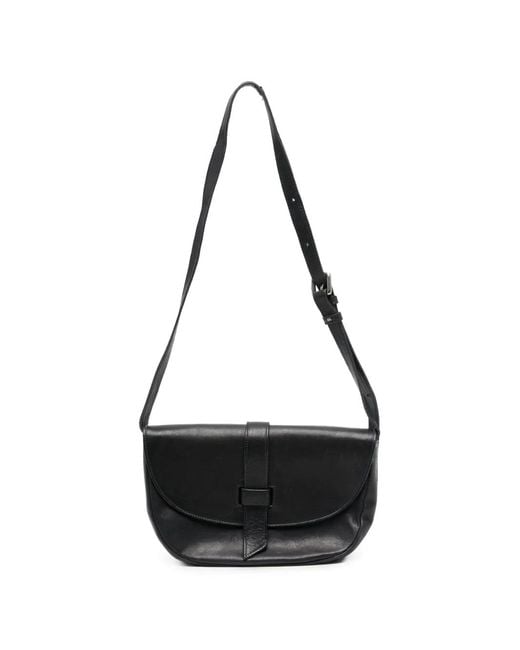 SOMMET Black Tekla Leather Cross Body Bag