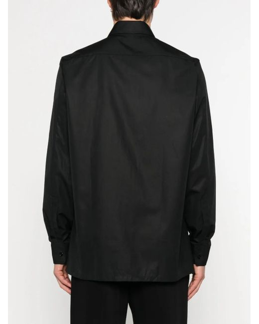 Givenchy Overhemd Met Geborduurd Logo in het Black voor heren