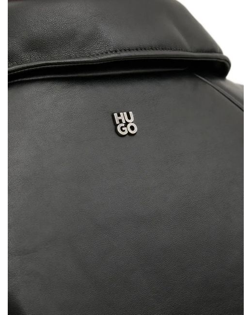 HUGO Black Zip-Up Bomber Jacket