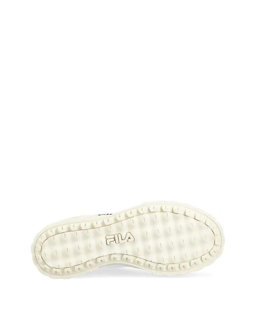Fila White Logo Platform Sneakers