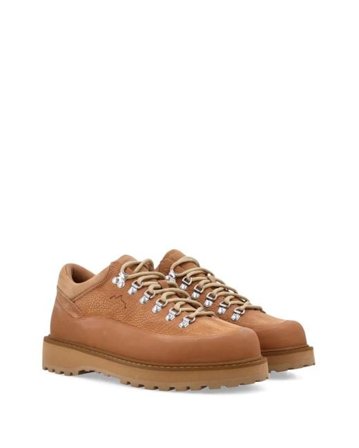 Diemme Brown Leather Lace-Up Boots