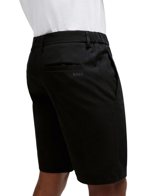 Boss Black Logo-appliqué Chino Shorts for men