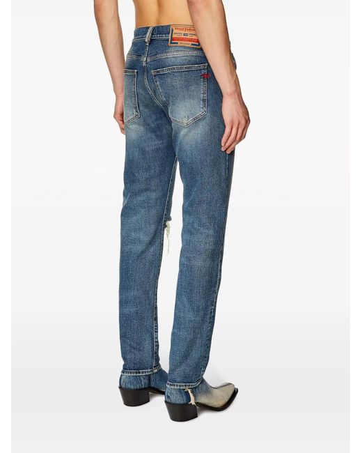 DIESEL Blue 2019 D-Strukt 007M5 Slim-Cut Jeans for men