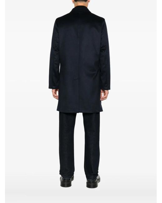 KIRED Black Button-Fastening Coat for men