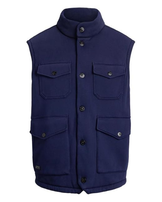 Polo Ralph Lauren Blue Button-Fastening Gilet for men