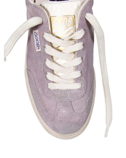 Golden Goose Deluxe Brand Purple Suede Lace-Up Low-Top Sneakers