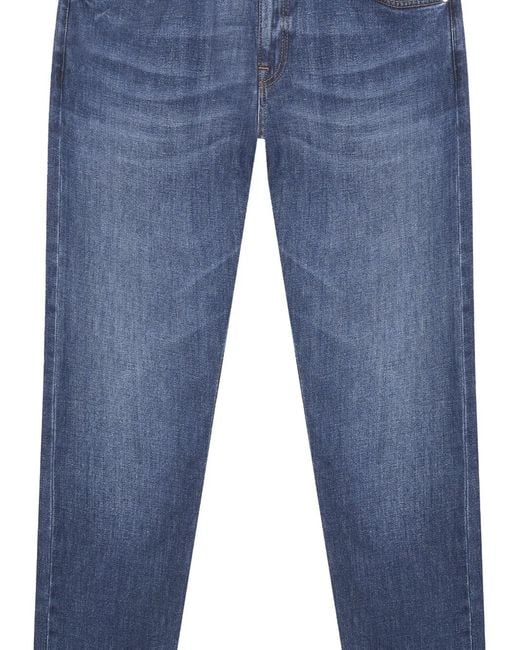 Dondup Blue Cuff-Hem Jeans for men