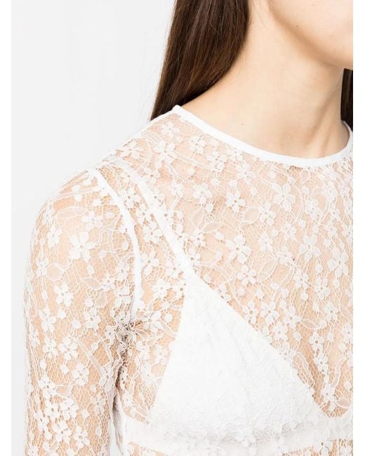 Isabel Marant White Toyela Lace Top