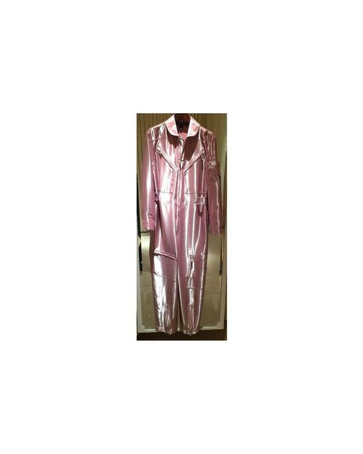 Ralph Lauren Collection: Pink Metallic Jumpsuit