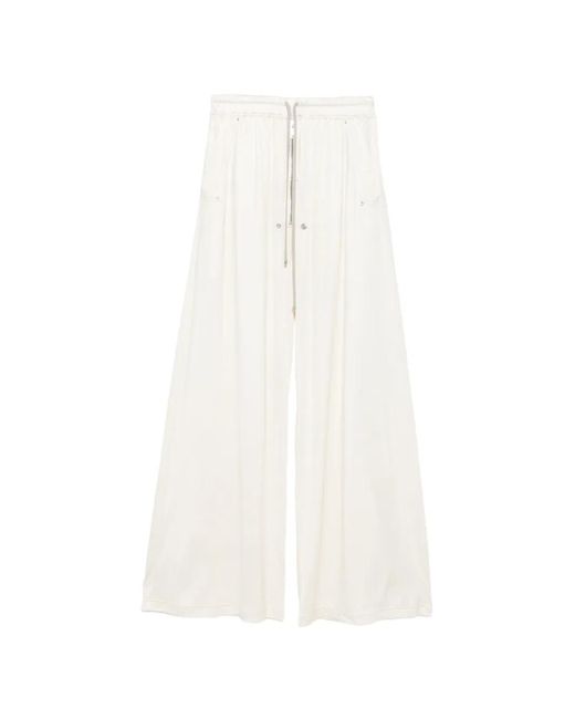 Rick Owens White Pantalon Geth Belas À Lien De Resserrage for men