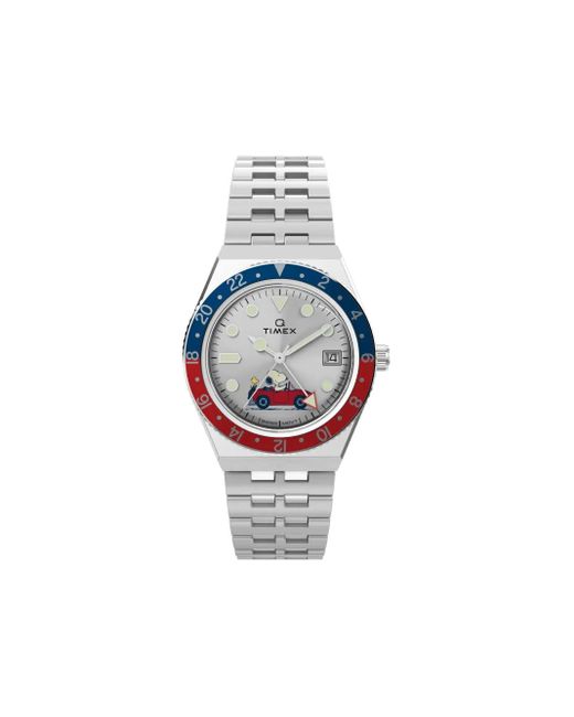 Timex Blue X Peanuts Q 38Mm for men