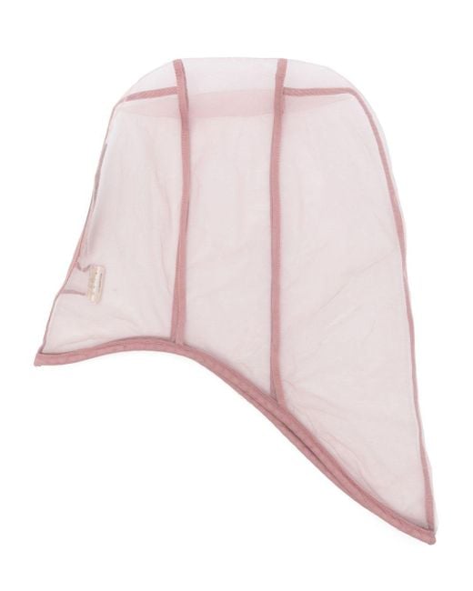 Rick Owens Pink Long Tulle Beanie
