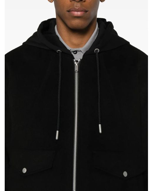 Chaqueta Con Cremallera Y Capucha Moose Knuckles de hombre de color Black