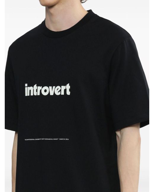 メンズ OAMC Introvert Tシャツ Black