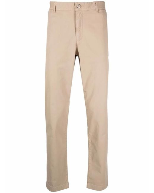 Woolrich Natural Slim-Cut Chino Trousers for men