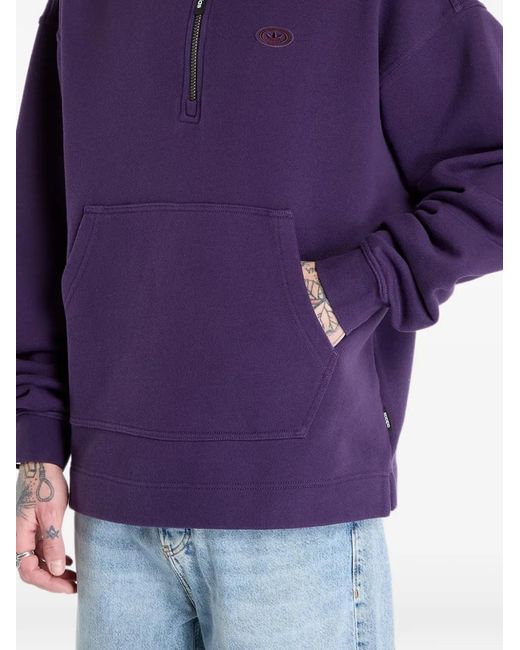 Adidas Purple Half-Zip Sweatshirt for men