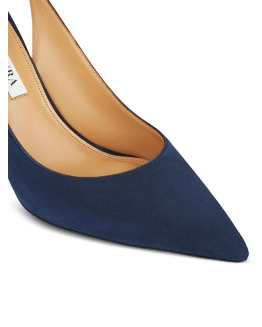 Pumps Con Fiocco 85Mm di Aquazzura in Blue