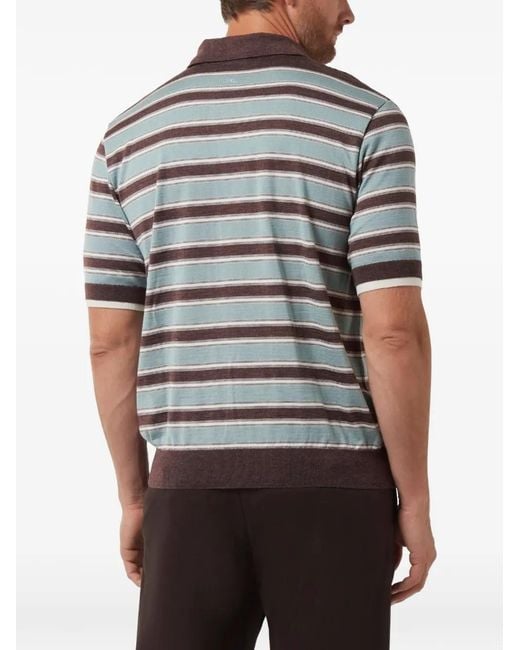 Paul & Shark Gray Striped Short-Sleeve T-Shirt for men
