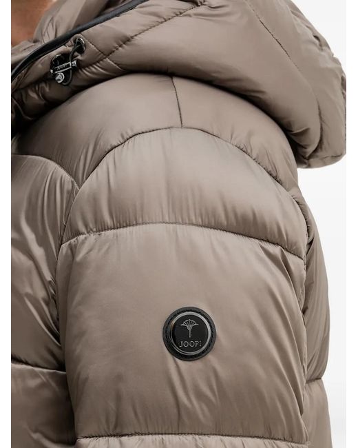 Joop! Brown Ambro Hooded Puffer Jacket for men